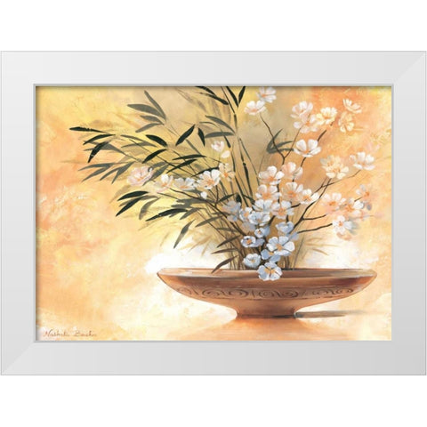 Summer bowl I White Modern Wood Framed Art Print by Boucher, Nathalie