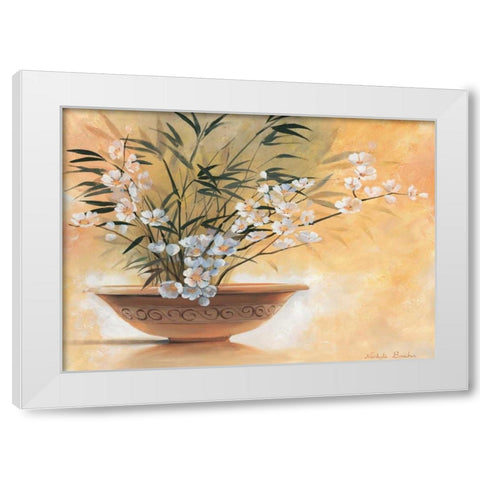 Summer bowl II White Modern Wood Framed Art Print by Boucher, Nathalie