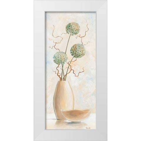Vases with pastel III White Modern Wood Framed Art Print by Renee