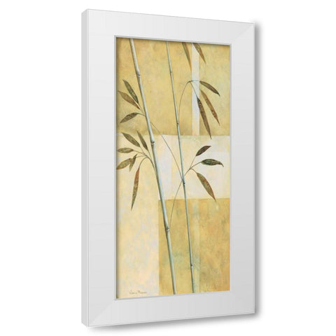 Bamboo III White Modern Wood Framed Art Print by Prosnov, Valerie