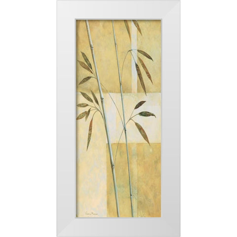 Bamboo III White Modern Wood Framed Art Print by Prosnov, Valerie