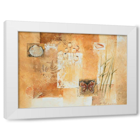 Nature II White Modern Wood Framed Art Print by Dubois, Alain