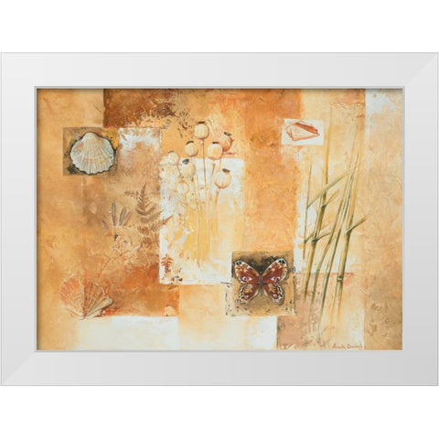 Nature II White Modern Wood Framed Art Print by Dubois, Alain