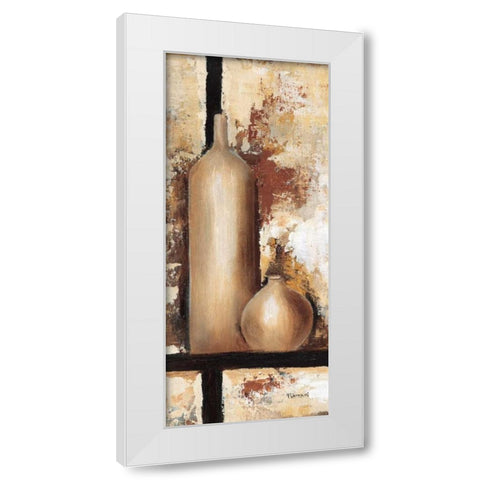 Vases I White Modern Wood Framed Art Print by Florenti, Isa