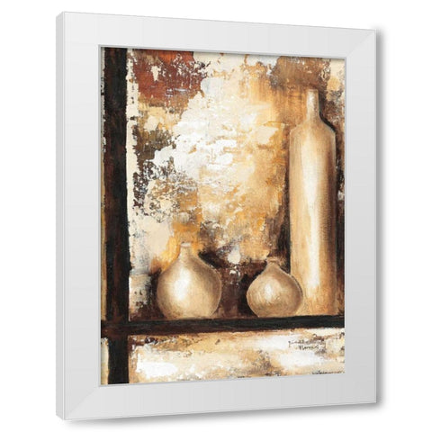 Vases II White Modern Wood Framed Art Print by Florenti, Isa