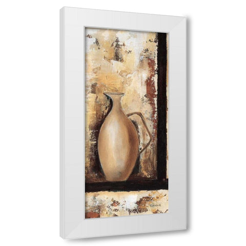 Vases III White Modern Wood Framed Art Print by Florenti, Isa