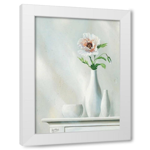 Pink Dream III White Modern Wood Framed Art Print by Maas, Isa