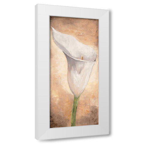 Calla Lilly I White Modern Wood Framed Art Print by Lotus, Lenna