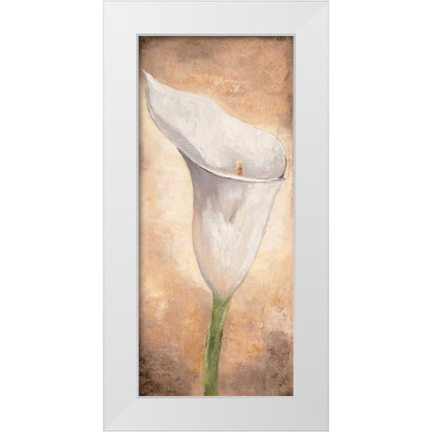 Calla Lilly I White Modern Wood Framed Art Print by Lotus, Lenna