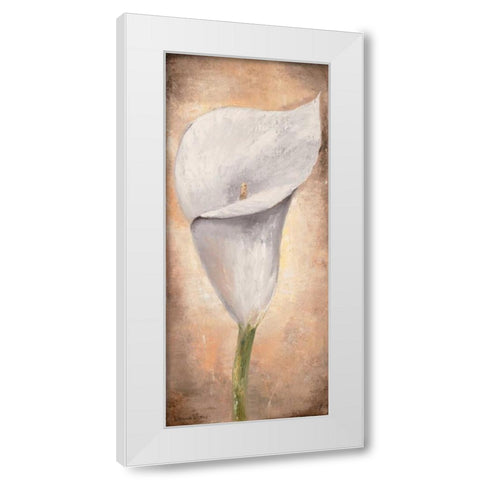 Calla Lilly III White Modern Wood Framed Art Print by Lotus, Lenna