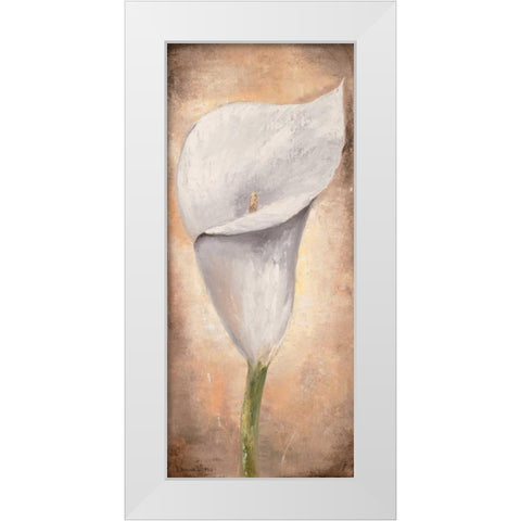 Calla Lilly III White Modern Wood Framed Art Print by Lotus, Lenna