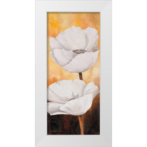 White flowers III White Modern Wood Framed Art Print by Lotus, Lenna