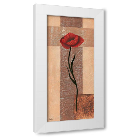 Creation I White Modern Wood Framed Art Print by Hedy