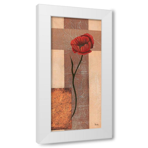 Creation III White Modern Wood Framed Art Print by Hedy