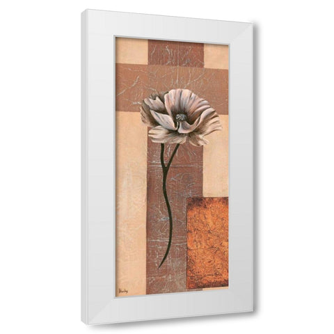 Creation IV White Modern Wood Framed Art Print by Hedy