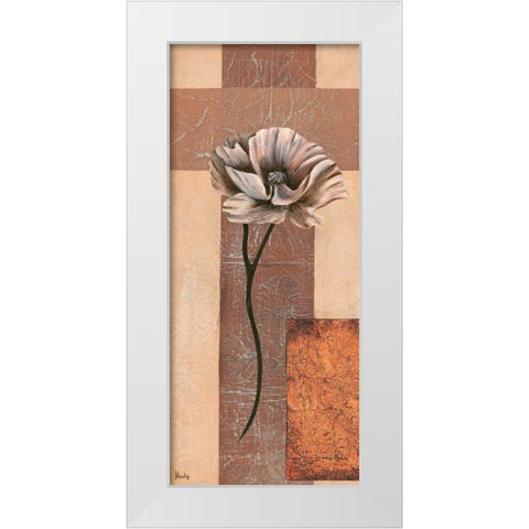 Creation IV White Modern Wood Framed Art Print by Hedy