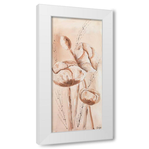 Offwhite I White Modern Wood Framed Art Print by Leny