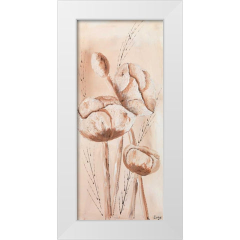 Offwhite I White Modern Wood Framed Art Print by Leny