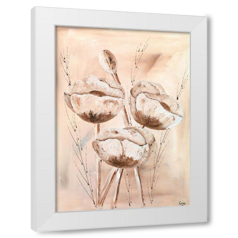 Checkers I White Modern Wood Framed Art Print by Leny