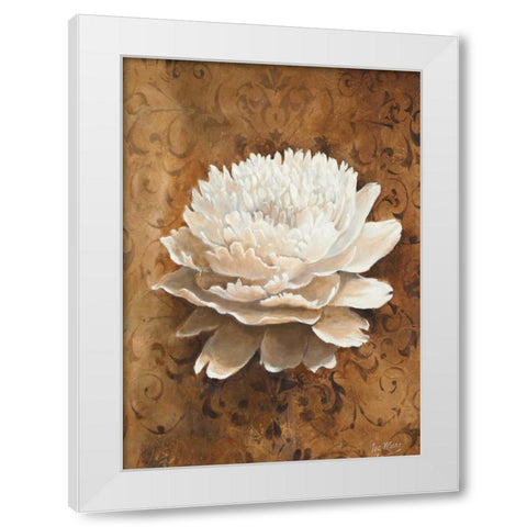 Single flower II White Modern Wood Framed Art Print by Maas, Isa