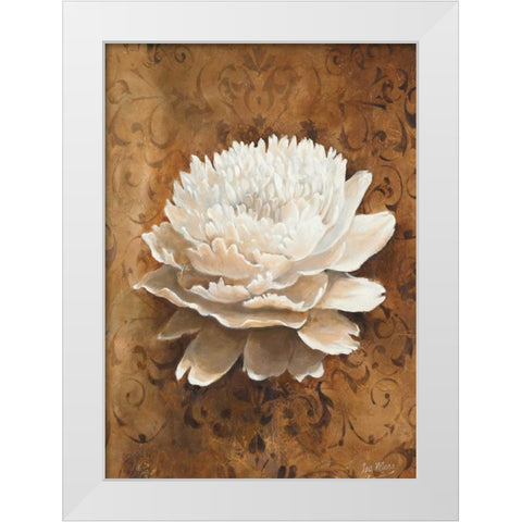 Single flower II White Modern Wood Framed Art Print by Maas, Isa