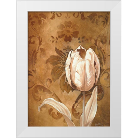 Tullip beauty II White Modern Wood Framed Art Print by Maas, Isa