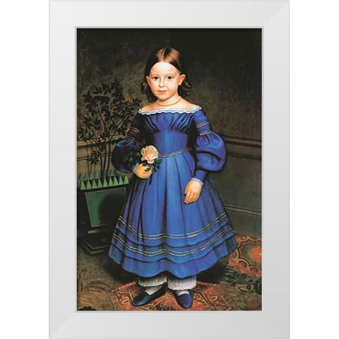 Rosa Heywood White Modern Wood Framed Art Print by Anonymous