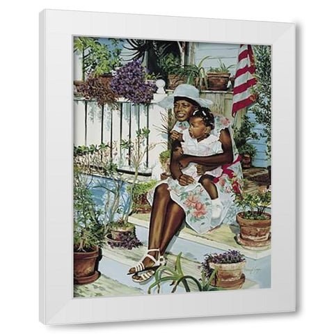 Nectarinia Gouldiae White Modern Wood Framed Art Print by Ashley, Aaron