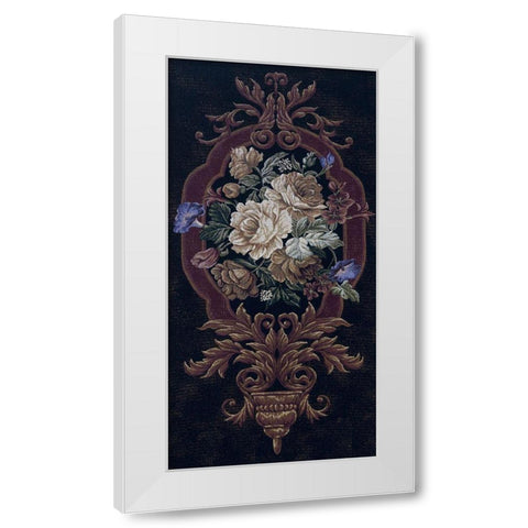 Rose Tapestry I White Modern Wood Framed Art Print by Riddle and Co. LLC,