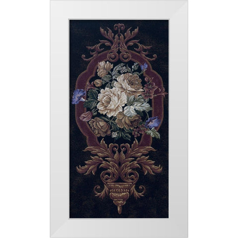 Rose Tapestry I White Modern Wood Framed Art Print by Riddle and Co. LLC,