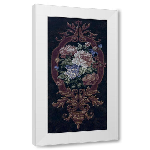 Rose Tapestry II White Modern Wood Framed Art Print by Riddle and Co. LLC,