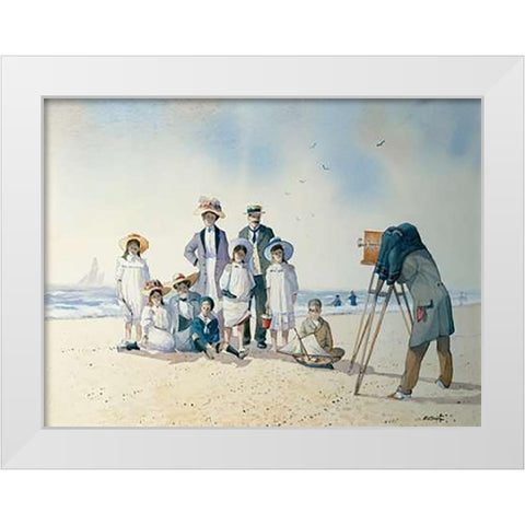 In The Picture White Modern Wood Framed Art Print by Smith, Albert