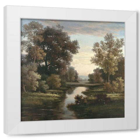 Tranquility I White Modern Wood Framed Art Print by Rosselli, Matteo