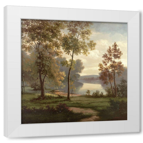 Tranquility II White Modern Wood Framed Art Print by Rosselli, Matteo