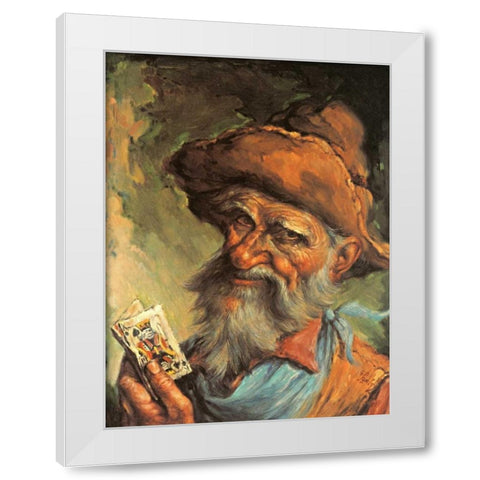 A Good Hand White Modern Wood Framed Art Print by Szabo, Endre