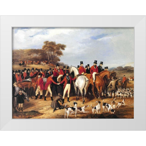 Tipperary Boys White Modern Wood Framed Art Print by Turner, Francis Calcraft