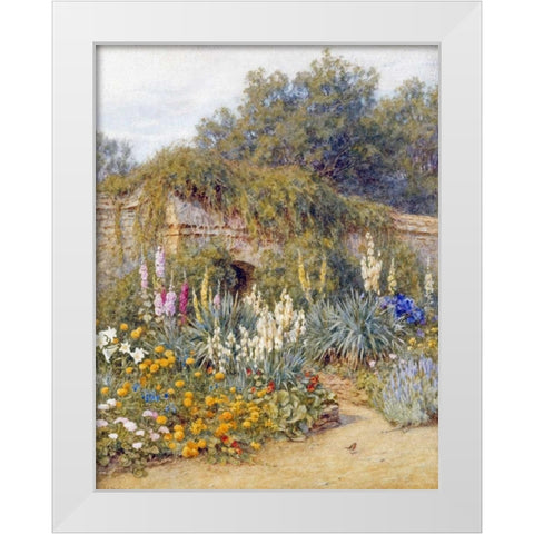 Gertrude Jekylls Garden, Munstead Wood White Modern Wood Framed Art Print by Allingham, Helen