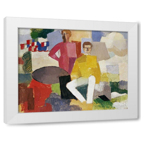 The Fourteenth of July White Modern Wood Framed Art Print by De La Fresnaye, Roger