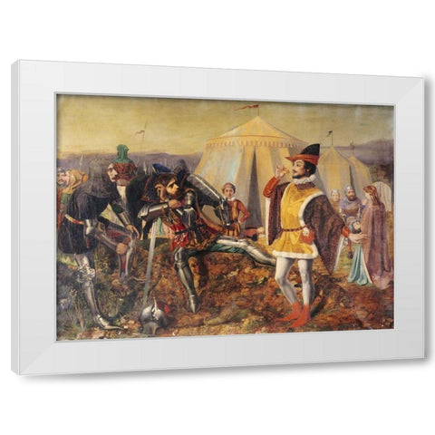 The Dauphin of France White Modern Wood Framed Art Print by Deverell, Walter Howell