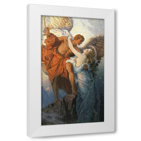 Day and The Dawnstar White Modern Wood Framed Art Print by Draper, Herbert James