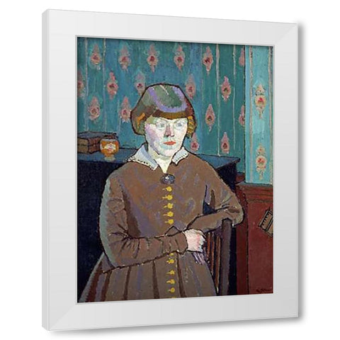 Miss Ruth Doggett White Modern Wood Framed Art Print by Gilman, Harold