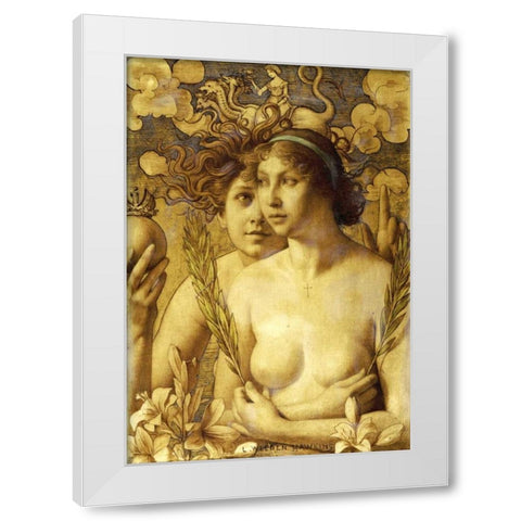 Innocence White Modern Wood Framed Art Print by Hawkins, Louis Weldon