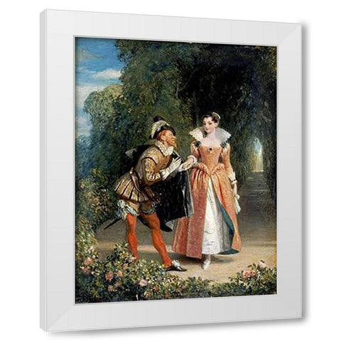 The ProVintageal White Modern Wood Framed Art Print by Leslie, Charles Robert