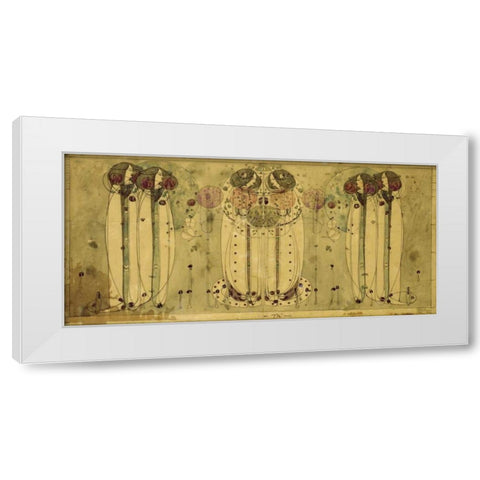 The Wassail White Modern Wood Framed Art Print by Mackintosh, Charles Rennie