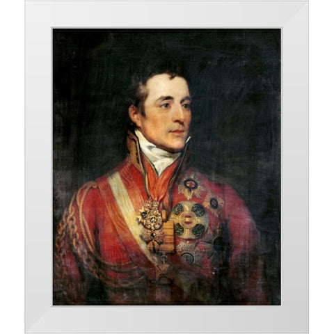 The Duke of Wellington White Modern Wood Framed Art Print by Phillips, Thomas