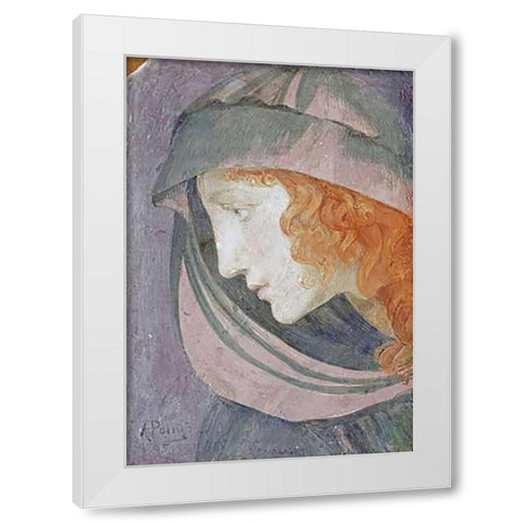 A Muse White Modern Wood Framed Art Print by Point, Armand