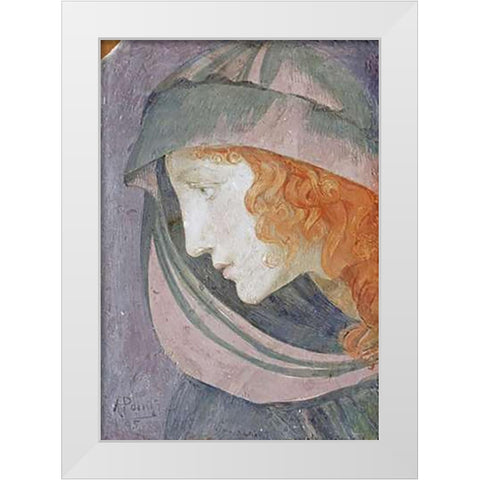A Muse White Modern Wood Framed Art Print by Point, Armand