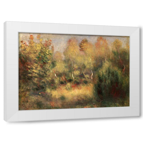 The Glade White Modern Wood Framed Art Print by Renoir, Pierre-Auguste