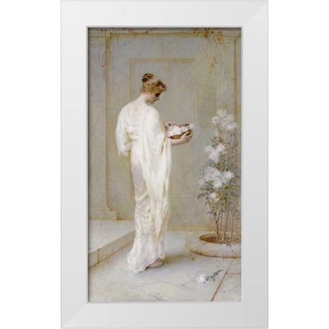 Divinely Fair White Modern Wood Framed Art Print by Schafer, Henry Thomas
