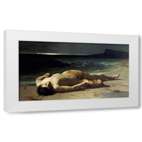 Peace After The Storm White Modern Wood Framed Art Print by Schauss, Ferdinand